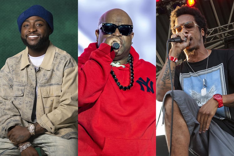 Atlanta’s FIFA Fan Fest at Centennial Olympic Park will feature free concerts from Davido (from left), CeeLo Green and Nappy Roots. (AP)