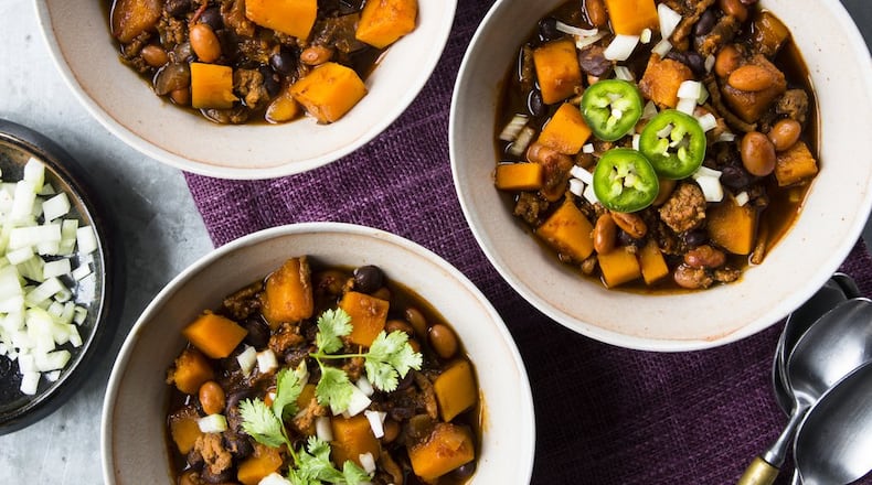 Pumpkin Beer and Turkey Chili. Reprinted from Modern Potluck. Photos courtesy Yossy Arefi.