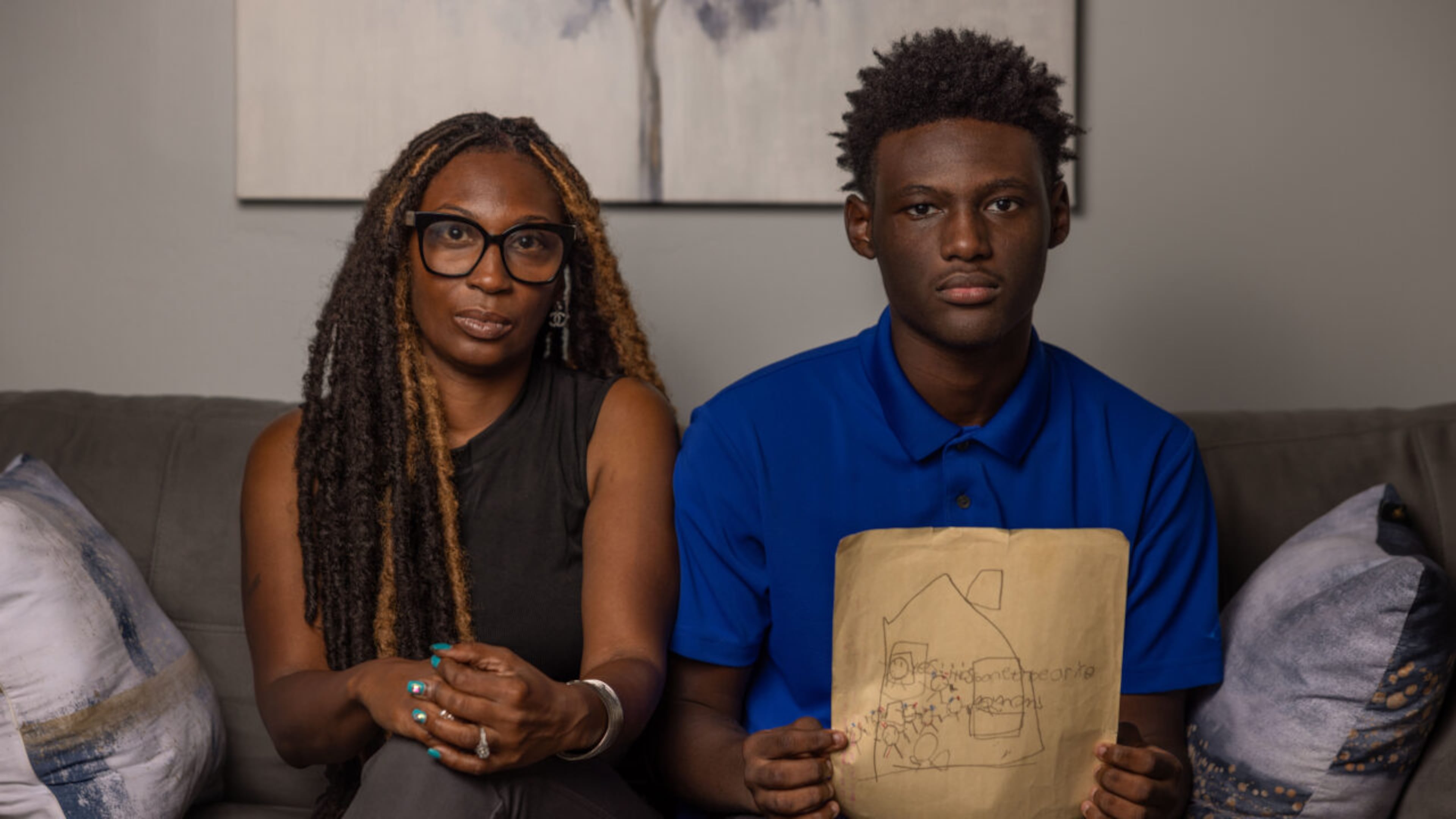 Trina Martin and her 14-year-old son Gabe Watson say they're still dealing with trauma seven years after the FBI mistakenly raided their Atlanta home looking for a violent gang member.