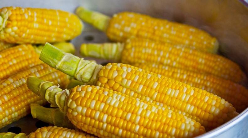 GIdeon Oji wolfed down 57 ears of corn in 12 minutes Sunday in South Florida.