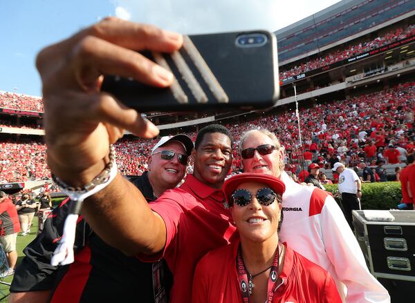 Herschel Walker will give his first speech as a U.S. Senate candidate Saturday at former President Donald Trump's rally in Perry. Curtis Compton / Curtis.Compton@ajc.com