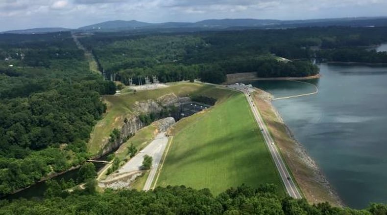 Buford Dam Road and nearby park areas at the south end of Lake Lanier will be closed for maintenance Tuesday, June 18. U.S. ARMY CORPS OF ENGINEERS via Facebook