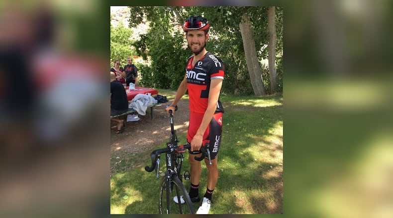 Joey Rosskopf at a cycling race in Utah in 2016.