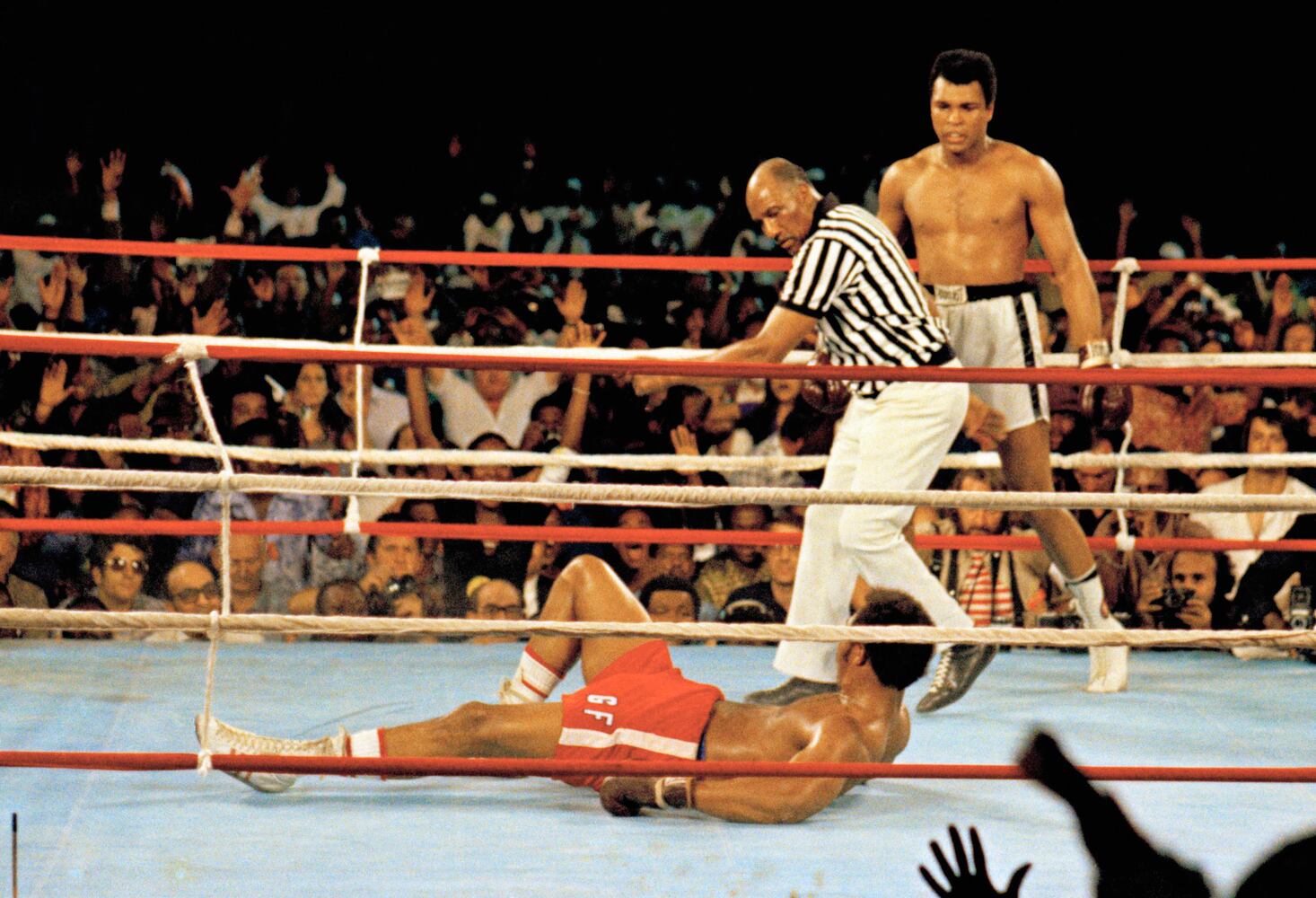 World heavyweight championship between Muhammad Ali and George Foreman
