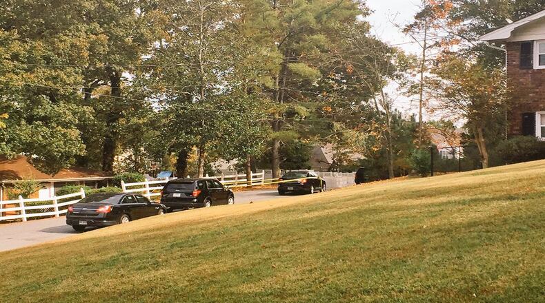 A man was shot in the leg by a Cobb County police officer about 10 a.m. Sunday, police said. (Credit: Channel 2 Action News)