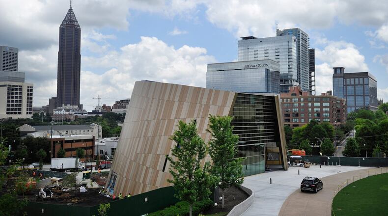 The National Center for Civil and Human Rights occupies a corner of downtown sharing a plaza with the Georgia Aquarium and the World of Coca-Cola. The center opens June 23 and tells the story of the American civil rights activists, and the contemporary human rights movement that they inspired. CONTRIBUTED BY DAVID TULIS / AJC SPECIAL