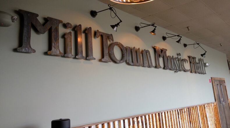 The interior decorations at Mill Town Music Hall in Breman, Ga., which celebrated its first anniversary on Feb. 2, 2013. Photo: Jennifer Graddy.