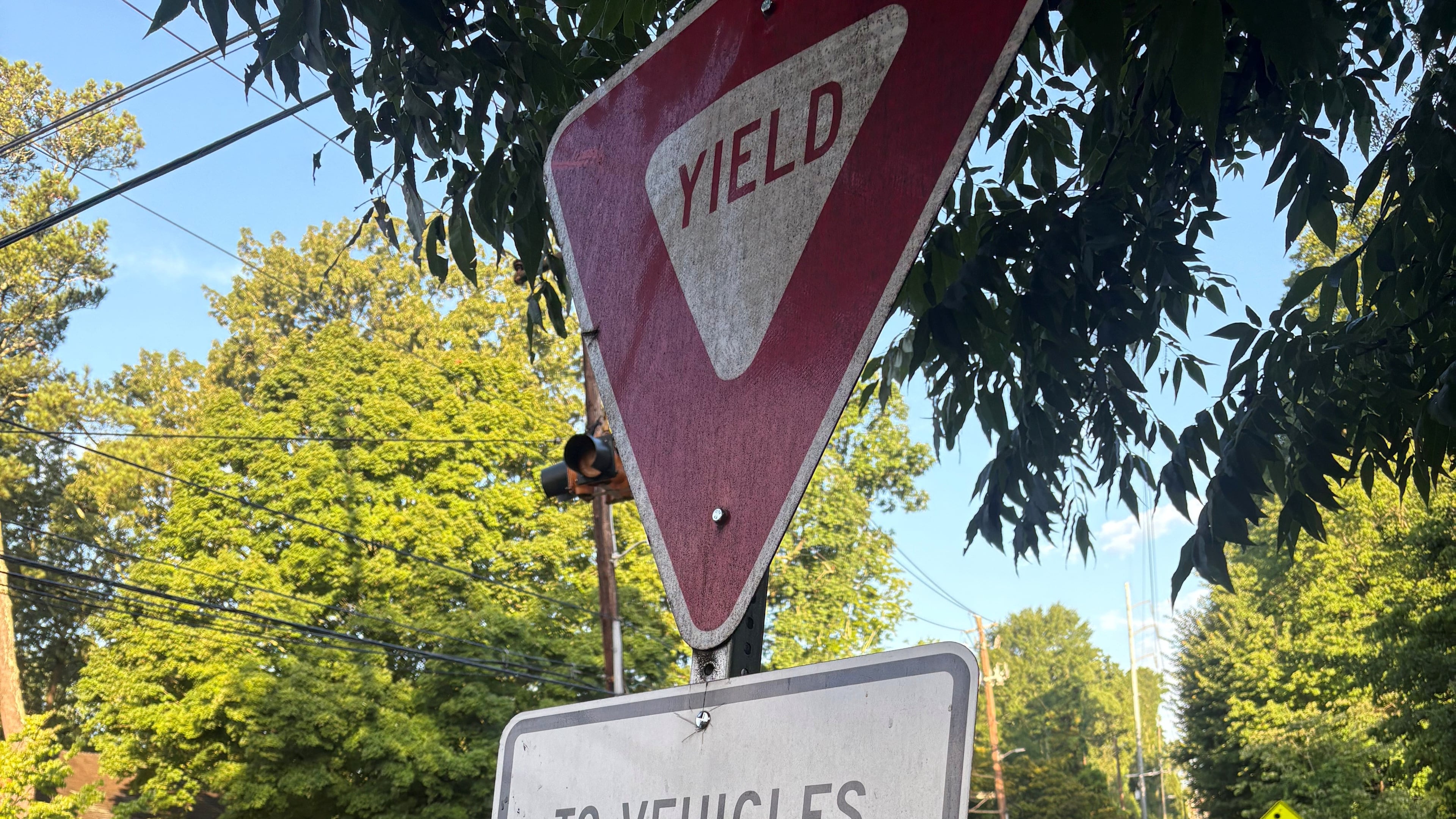 Druid Hills resident Don Jennings spotted signs in roundabouts on North Decatur Road at Oakdale and at Springdale that told drivers to violate Georgia law. DeKalb County ended up removing the signs. (Courtesy of Don Jennings)
