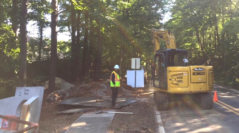 Hill Street from West Lawrenceville Street to Ridgeway Road in Duluth will be closed Sept. 3 until Sept. 6 for new stormwater lines to be installed. (Courtesy City of Duluth)