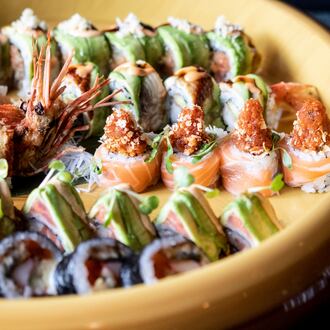A sushi platter at Nakato.