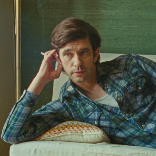 This image released by Janus Films shows Ben Whishaw in a scene from "Peter Hujar's Day." (Janus Films via AP)