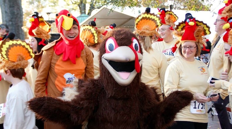 With a Thanksgiving theme, a costume contest will be a part of the festivities for the annual Gobble Jog on Nov. 28, Thanksgiving Day morning, at the Marietta Square, raising money for MUST Ministries to help many in need. (Courtesy of MUST Ministries)