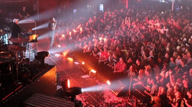 Lecrae filled the Tabernacle on the second night of his "All Things Work Together" tour on Oct. 5, 2017. Photo: Melissa Ruggieri/AJC
