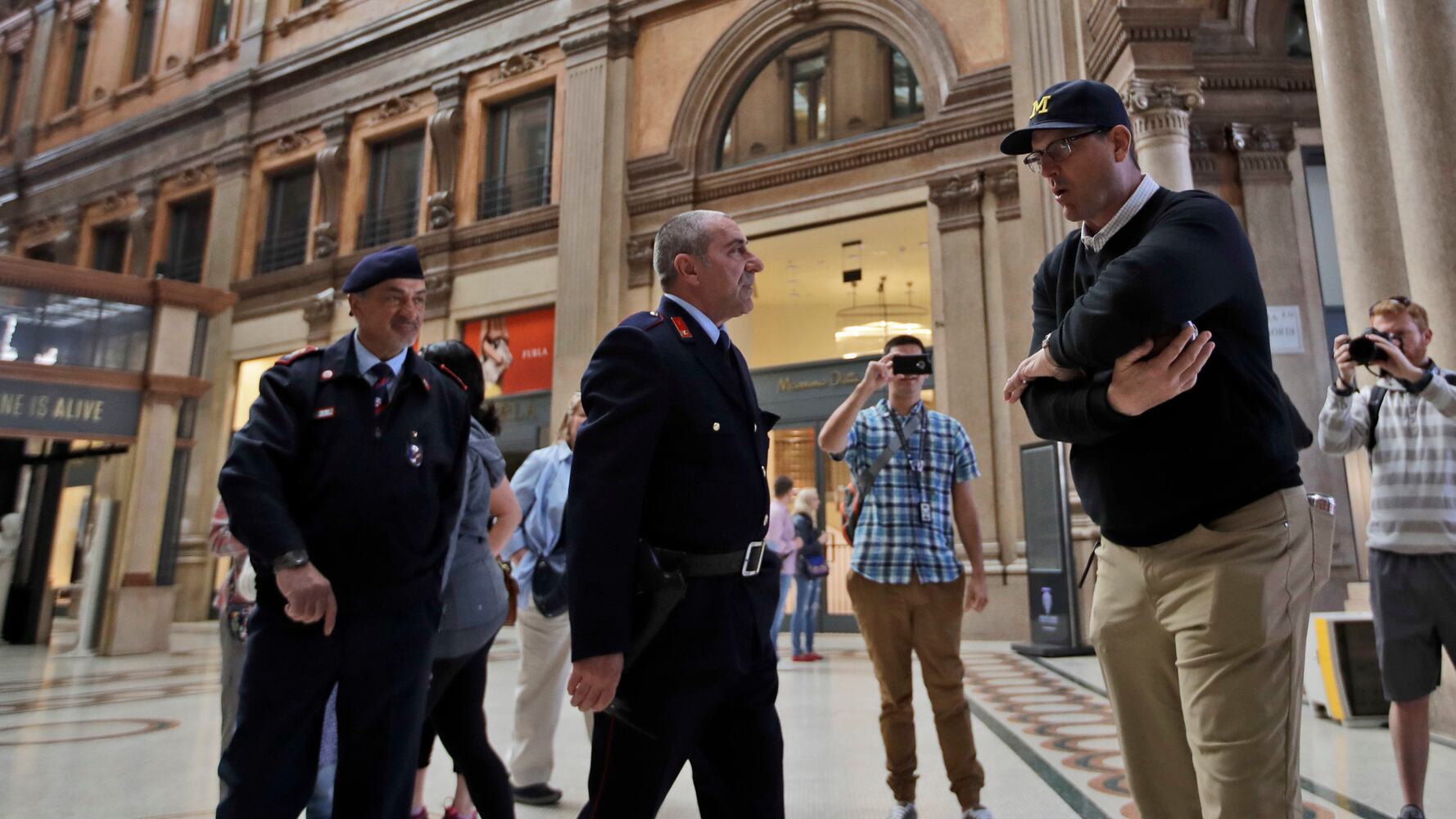 Jim Harbaugh in Rome