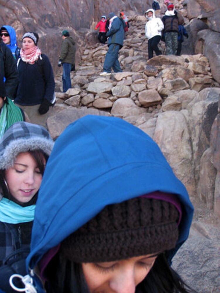 Hiking Mount Sinai in Egypt