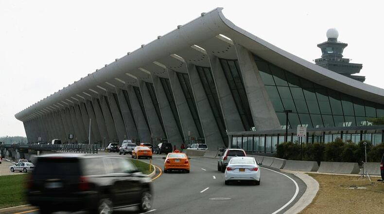 The main terminal at Washington Dulles International Airport.
