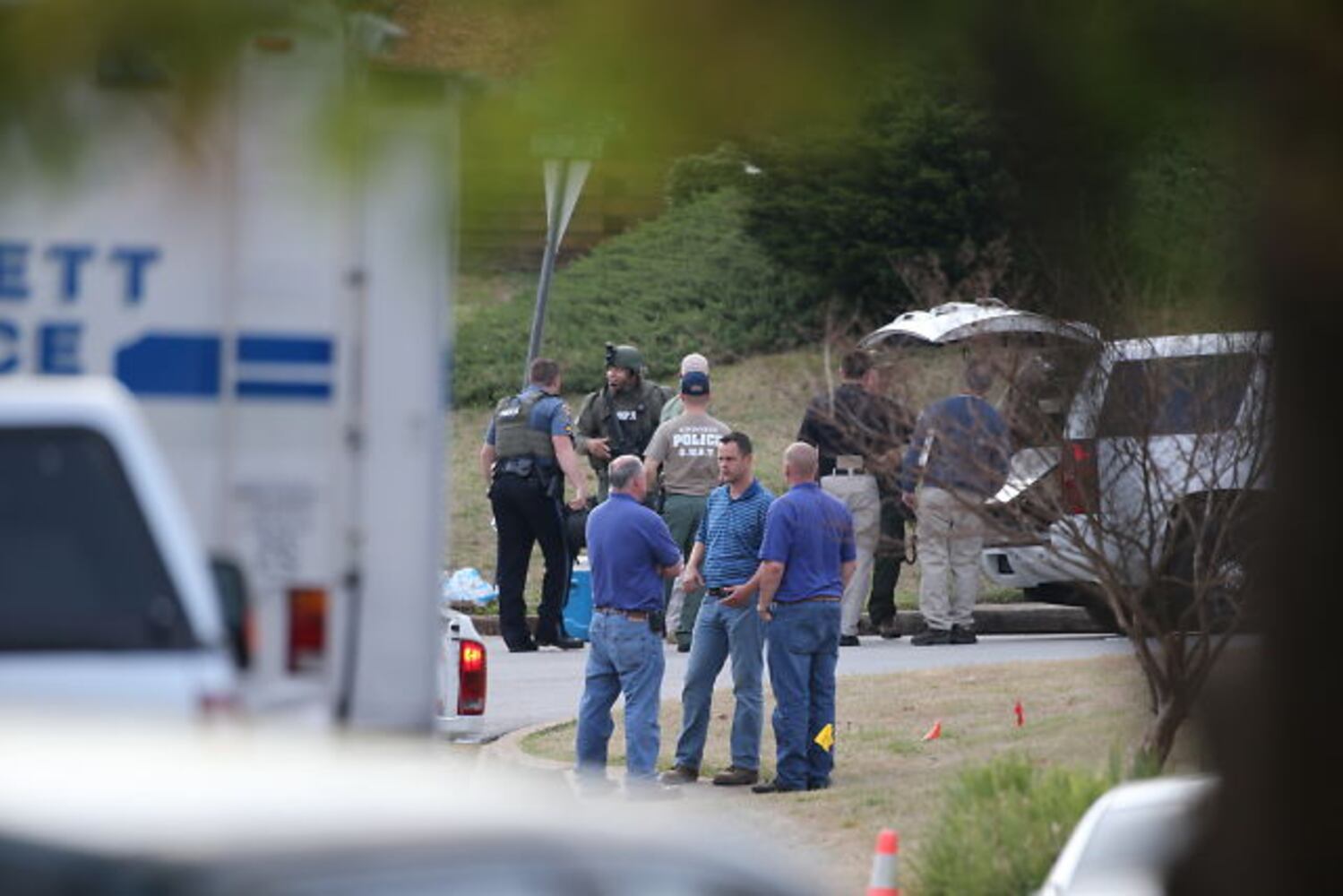 Police said the firefighters apparently went to the scene on a medical call.