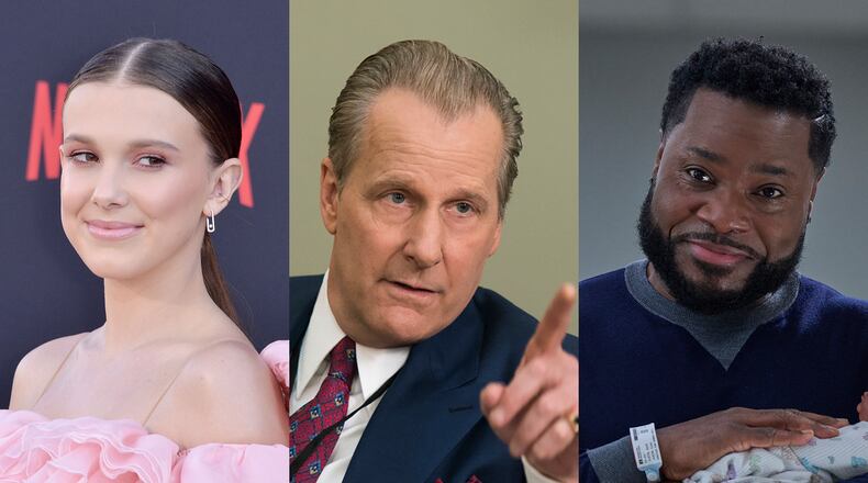 Happening in Georgia: Millie Bobby Brown is shooting "The Electric State," Jeff Daniels in the Netflix series "A Man in Full," and Malcolm Jamal-Warner in Fox's "The Resident." TNS/HULU/FOX