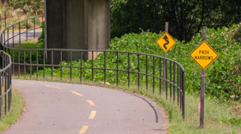 With the preliminary engineering completed, now the Town Center Community Improvement District will spend $242,359 extra to acquire required rights-of-way and easements for the Town Center/Noonday Creek Trail/Kennesaw State University Bicycle/Pedestrian Connector. (Courtesy of Town Center Community Improvement District)