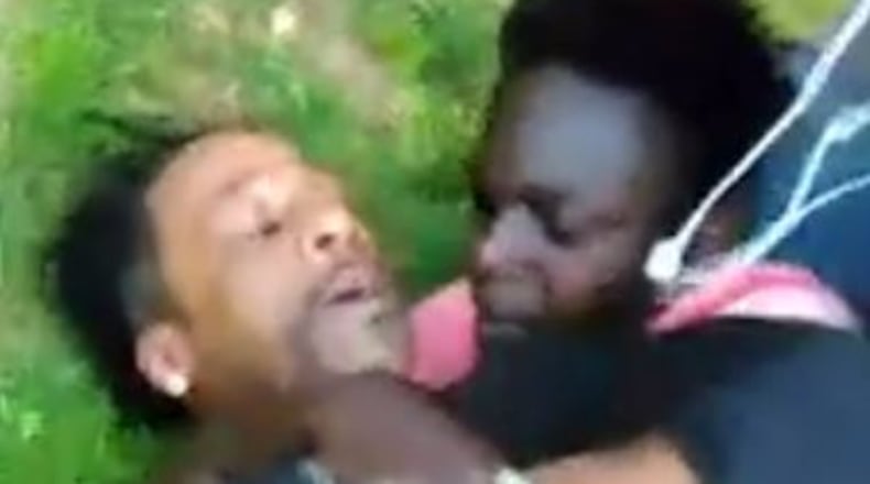 Comedian Katt Williams is caught on video fighting a teen in Atlanta. (Credit: Facebook)