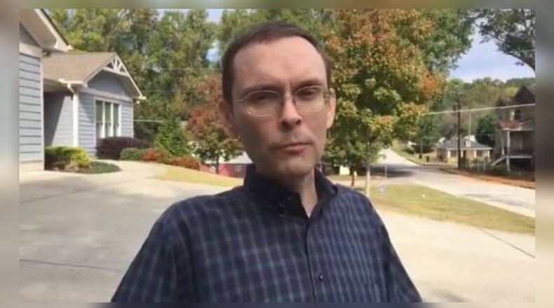 Brian Huberty, who is paralyzed, watched as a burglar made off with his belongings.