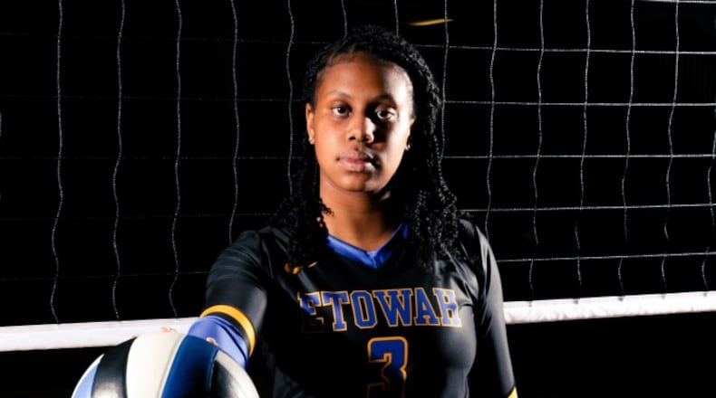 Etowah senior Savannah Bray, the Gatorade state volleyball player of the year, will join the volleyball team at Army this fall. Photo: https://etowaheaglesvolleyball.com