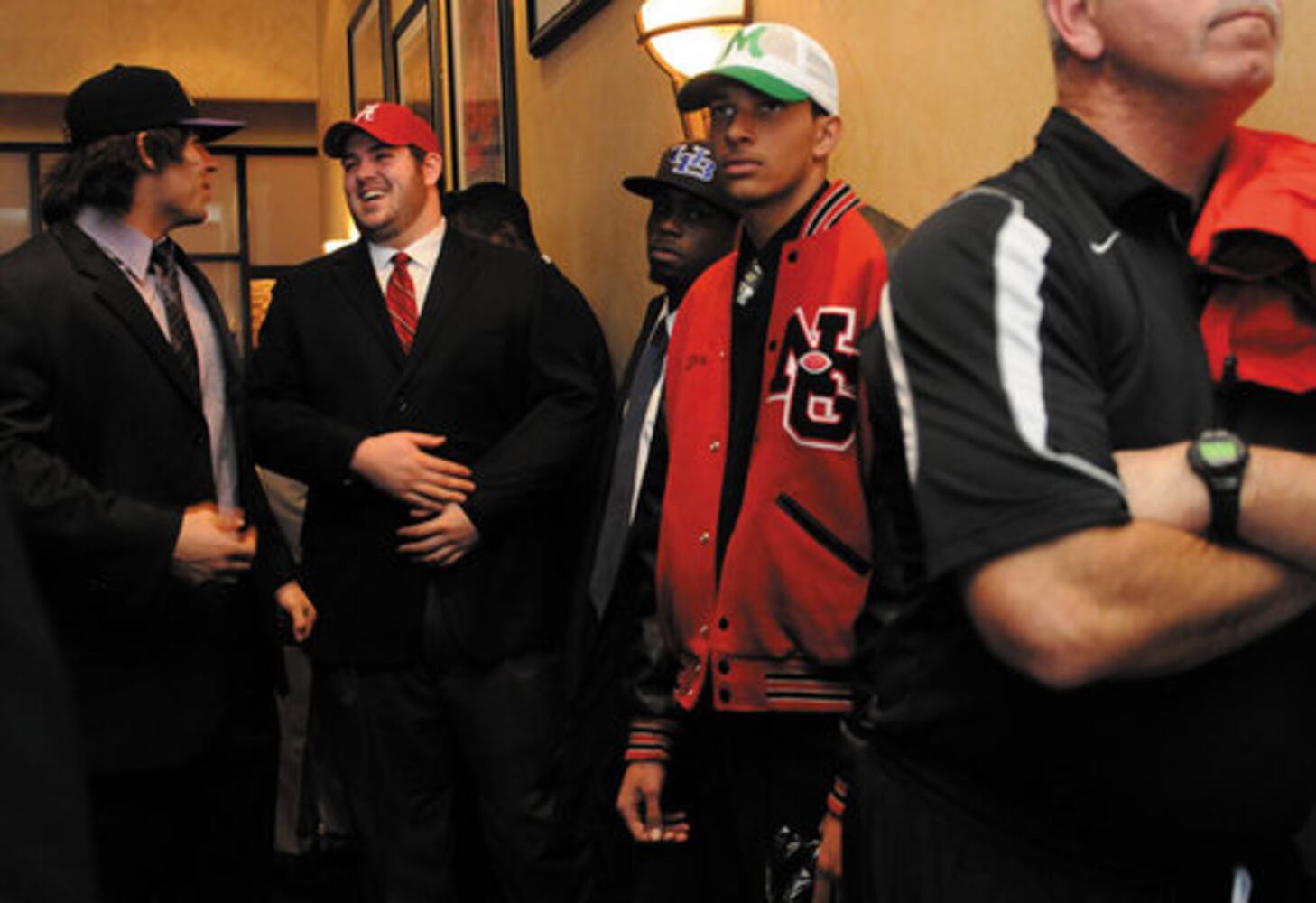 Recruits celebrate at Fox Sports Grill
