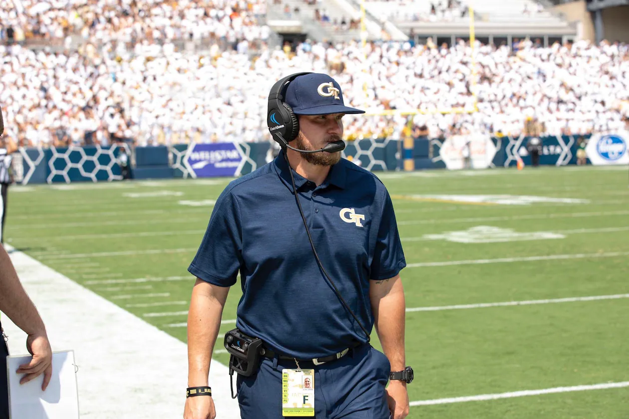 Jason Semore was hired as Georgia Tech's linebackers coach Jan. 1, 2022. Semore was the Valdosta State defensive coordinator in the 2021 season after serving as a defensive analyst at Tech in 2019-20. (Courtesy of Georgia Tech Football)