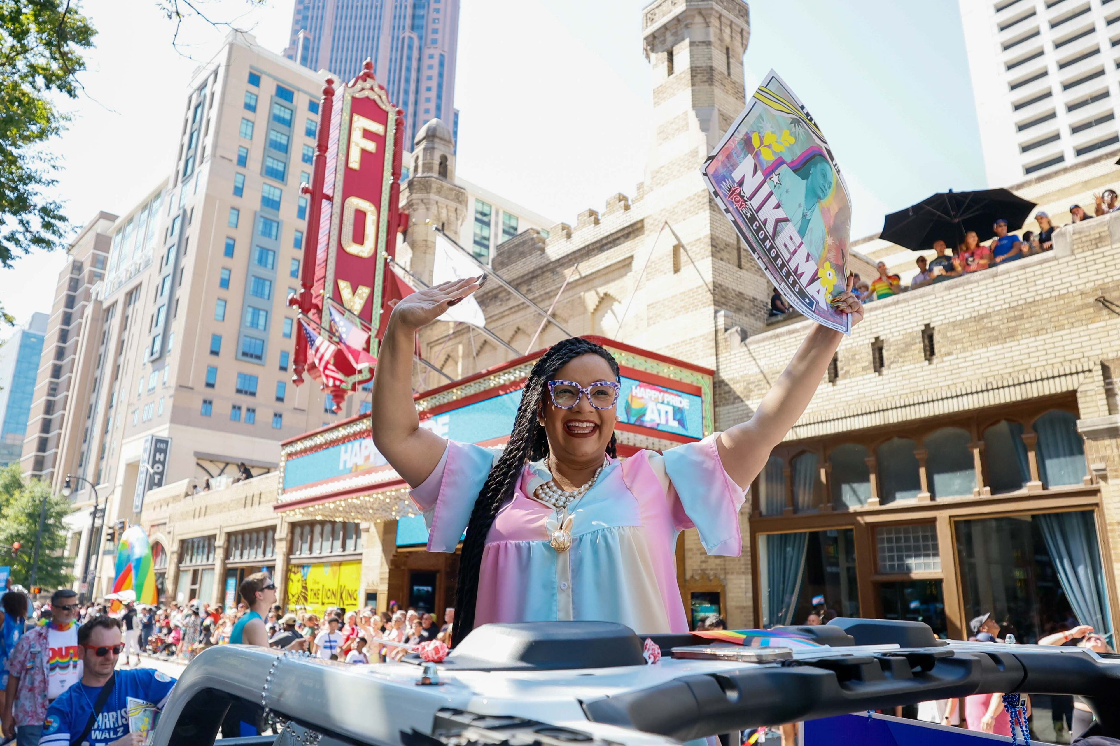 U.S. Rep. Nikema Williams, D-Atlanta, participated in the Pride Parade in Atlanta last year.