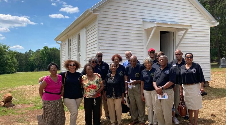 A beneficiary of last year's Callahan Incentive Grant was the Cherry Grove Schoolhouse in Washington, Georgia - seen here in a rededication ceremony. (Courtesy of the Georgia Trust for Historic Preservation)