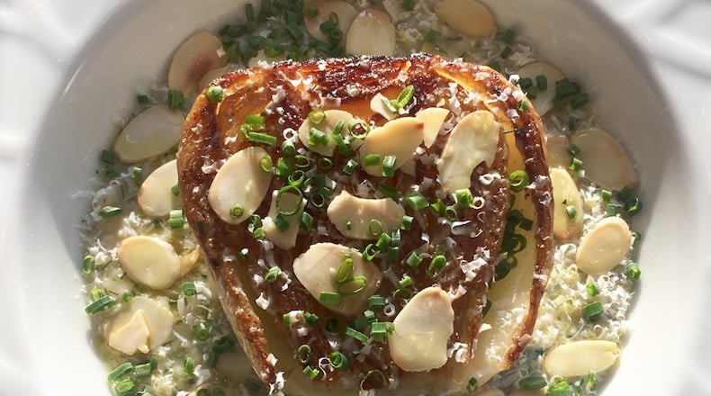 The fennel entree at Kyma is a healthful, delicious dish with layers of flavor. Courtesy of Kyma