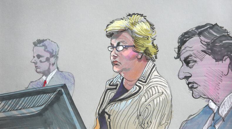 Former DeKalb County Commissioner Elaine Boyer pleaded guilty on Wednesday, Sept. 3, 2014 to two counts of fraud and could be sentenced to a maximum of 40 years in prison. (Richard Miller)