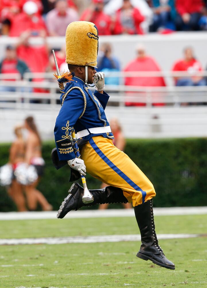 Southern's band stands out in football pageantry
