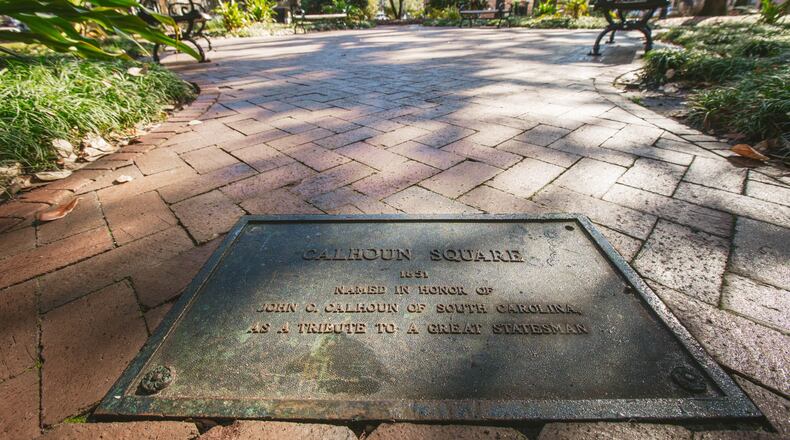 Calhoun Square was named in honor of John C. Calhoun, a United States Senator from South Carolina who served as the Vice President under John Quincy Adams and Andrew Jackson. (Photo Courtesy of Richard Burkhart/Savannah Morning News)