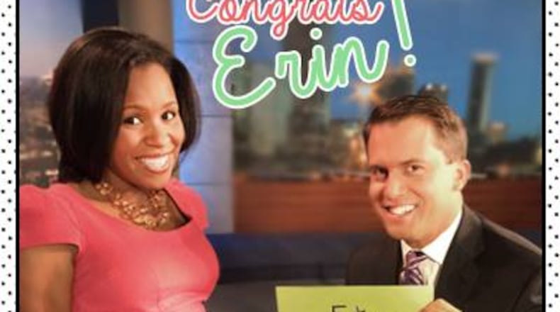 Channel 2 Action News Monday announced that Erin Coleman is pregnant. CREDIT: WSB-TV
