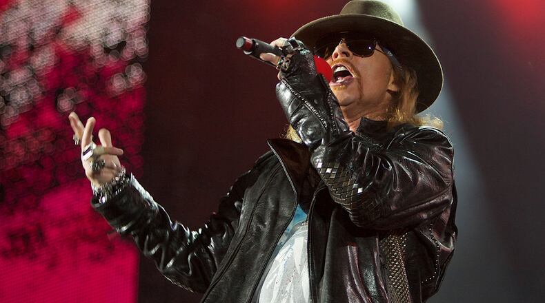 Axl Rose will reunite with Slash and Duff McKagan this summer. (AP Photo/Nousha Salimi, file)