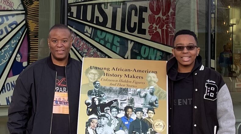 Michael Carson and Matthew Carson will be handing out 1,000 of the books they have written together at the National Center for Civil and Human Rights to celebrate Black History Month. (Family handout)