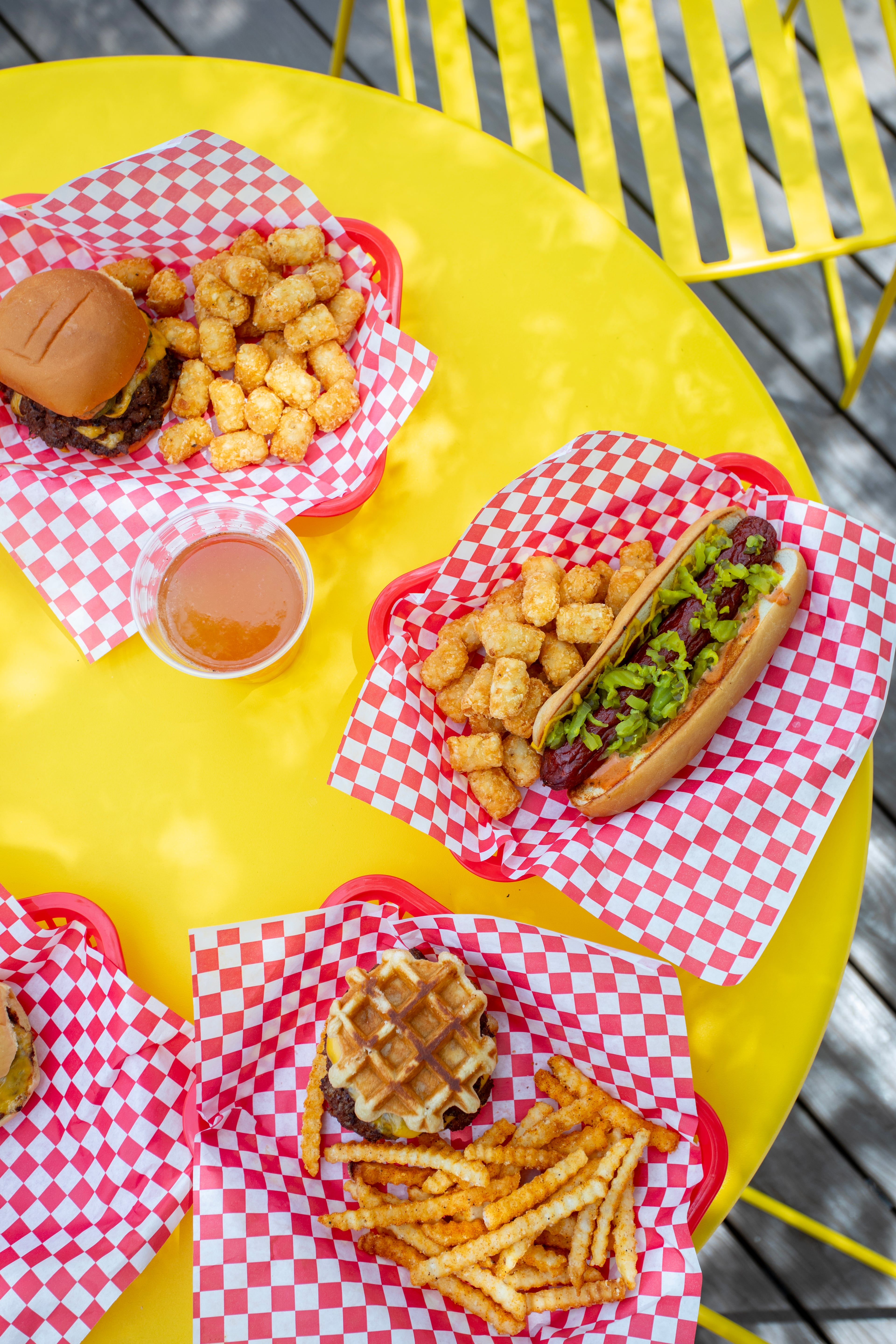 NFA Burger at Avalon offers a menu of burgers and hot dogs. (Courtesy of NFA Burger)