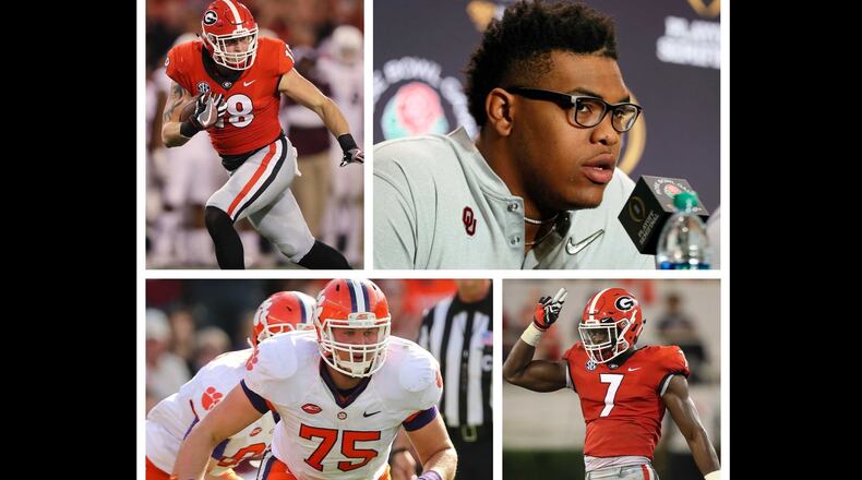 The College Football Playoff will feature 13 players from Gwinnett County, including linebackers and a tight end at Georgia, and solid offensive linemen at Oklahoma and Clemson.