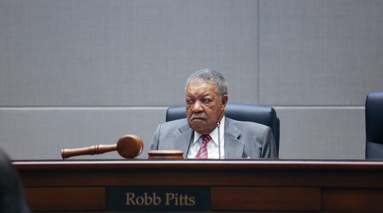 Fulton County and the mayors of 15 cities have reached an agreement on the distribution of Local Option Sales Tax revenue over the next 10 years. Pictured is Commission Chairman Robb Pitts. (Rebecca Wright for the Atlanta Journal-Constitution)