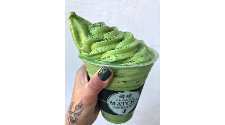 Matcha ice cream from Cafe Maiko