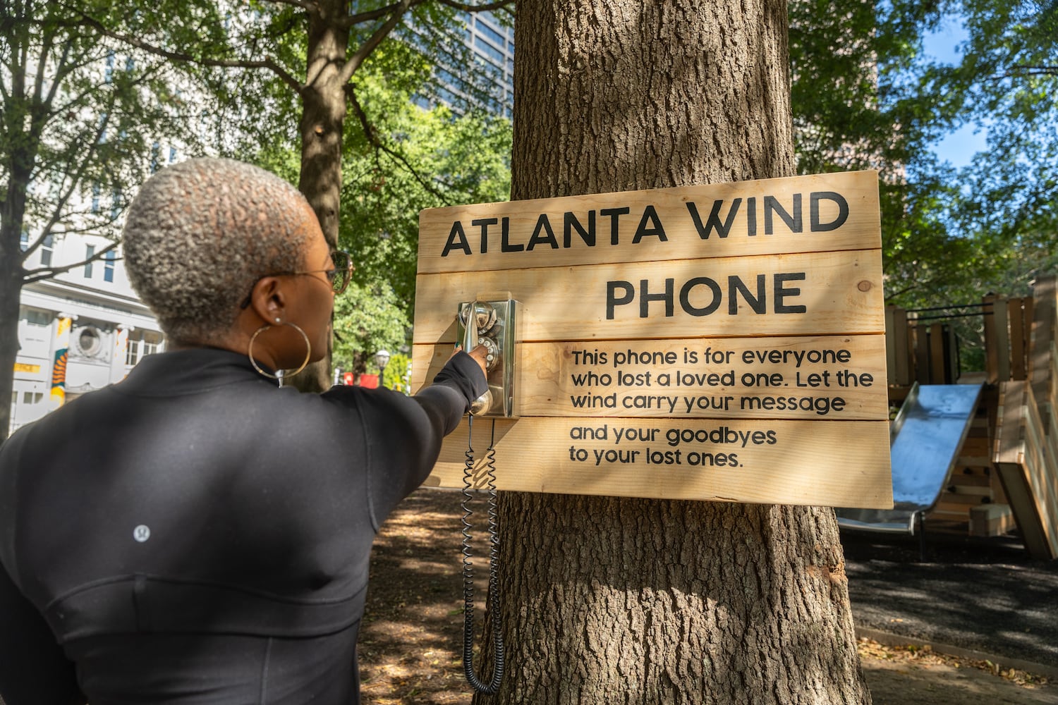 Need to grieve ‘out loud’? Atlanta’s wind phones will take your call