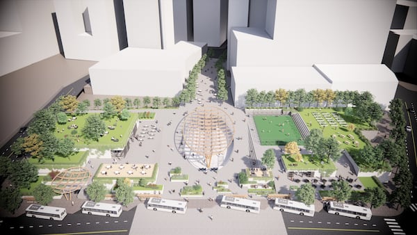 A concept rendering of the renovated Five Points MARTA station. (Courtesy of MARTA)