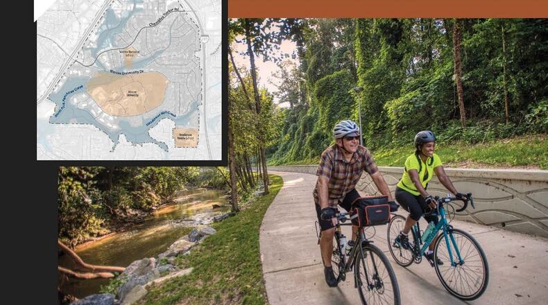 The second public meeting to discuss the system of trails at Mercer University will be held at 6 p.m. Sept. 27 at the Mercer Administration and Conference Center, 2930 Flowers Road S., Atlanta. (Courtesy of DeKalb County)