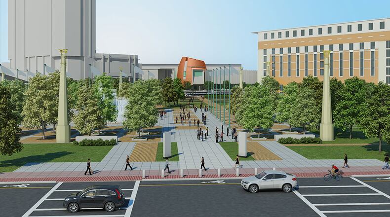 Centennial Olympic Park in downtown Atlanta is getting a multi-million update, including increasing the size of the 21-acre greenspace by tearing down the Metro Atlanta Chamber.