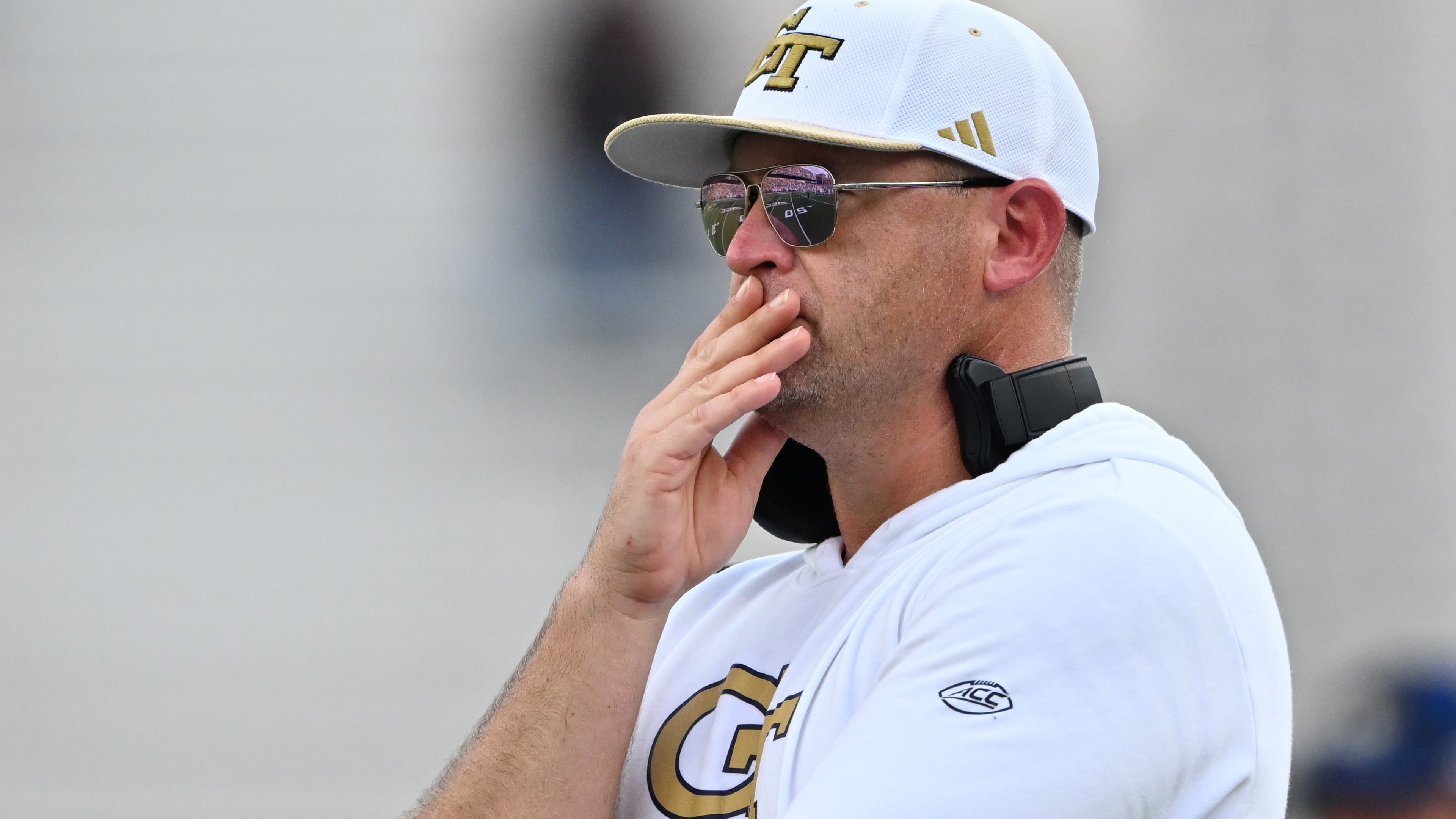 “Every game’s gonna be a close game, that’s the way we look at it. Every game’s gonna be a four-quarter football game. We have to be prepared to play that way,” says Georgia Tech head coach Brent Key. (Hyosub Shin/AJC)