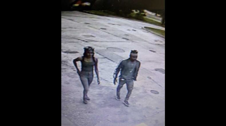 The Atlanta Police Department is searching for these two suspects in connection to a robbery.