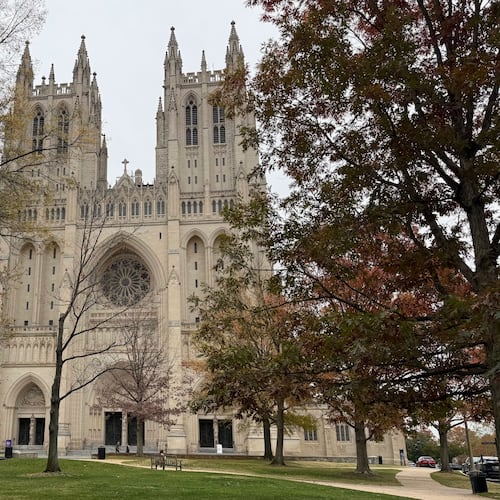 The Washington National Cathedral is photographed in Washington, Monday, Nov. 17, 2005. (AP Photo/Mike Pesoli)