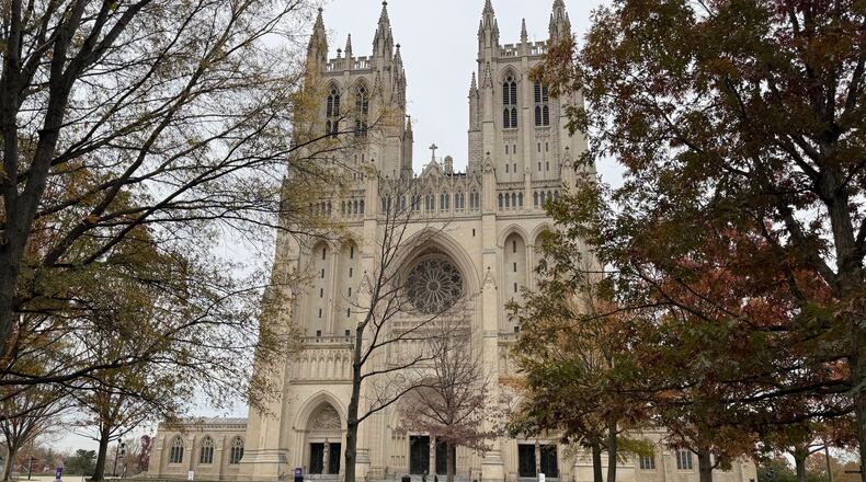 The Washington National Cathedral is photographed in Washington, Monday, Nov. 17, 2005. (AP Photo/Mike Pesoli)