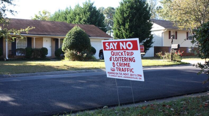 Norcross residents are mounting stiff opposition to a proposed 6,000-square-foot Quiktrip at Jimmy Carter Boulevard and Joseph Way south of I-85. CHRIS JOYNER/CJOYNER@AJC.COM